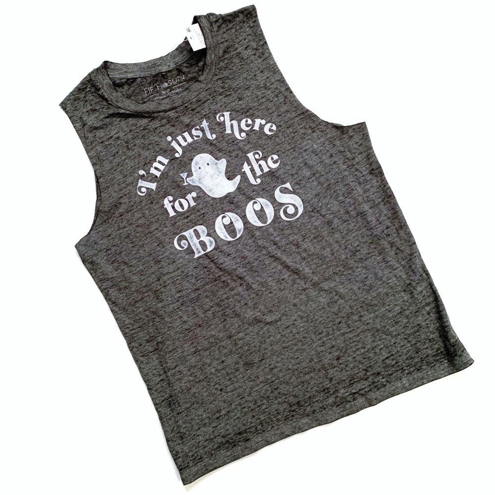 Fifth Sun I’m Just Here For The Boos Ghost Tank Lg